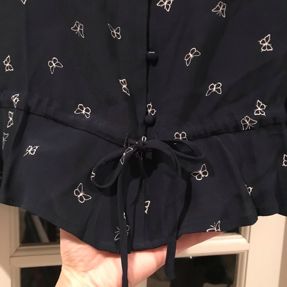 NWT Rails Beaux Butterfly Print Top in Navy Sz S - Picture 7 of 8